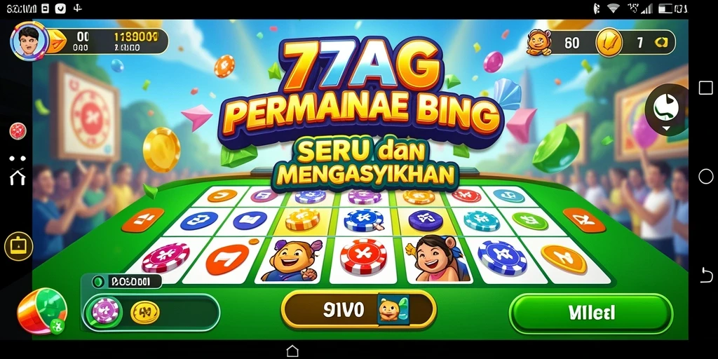 Gameplay seru dalam permainan Bingo 77AG yang menarik.