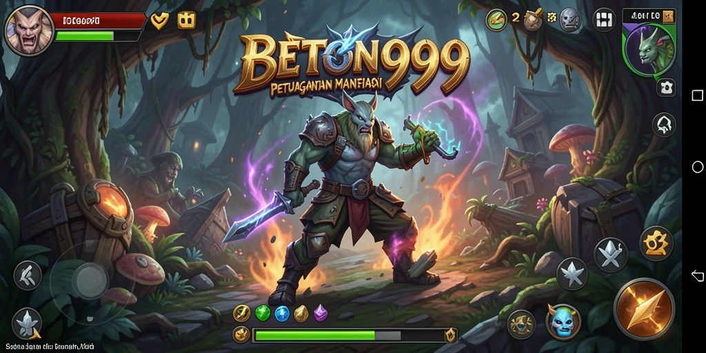 Tampilan menakjubkan dari gameplay BETON999 dengan dunia petualangan yang luas.