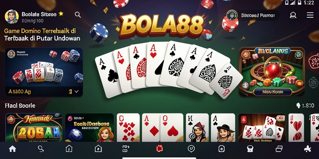 Tampilan gameplay seru dari BOLA88 saat bermain Domino.