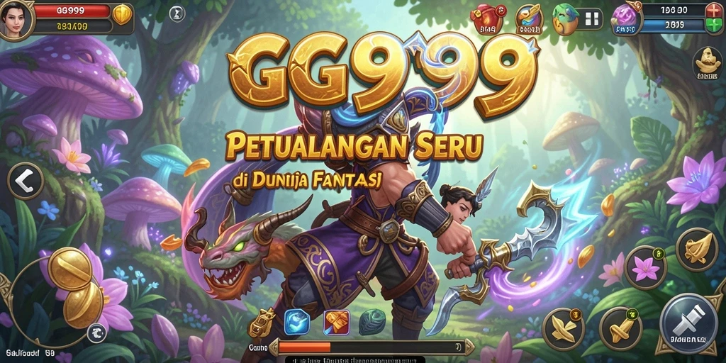 Tampilan gameplay GG999 yang menantang di dunia fantasi.