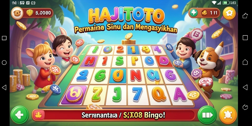 Tampilan gameplay HAJITOTO yang seru dalam bermain Bingo.