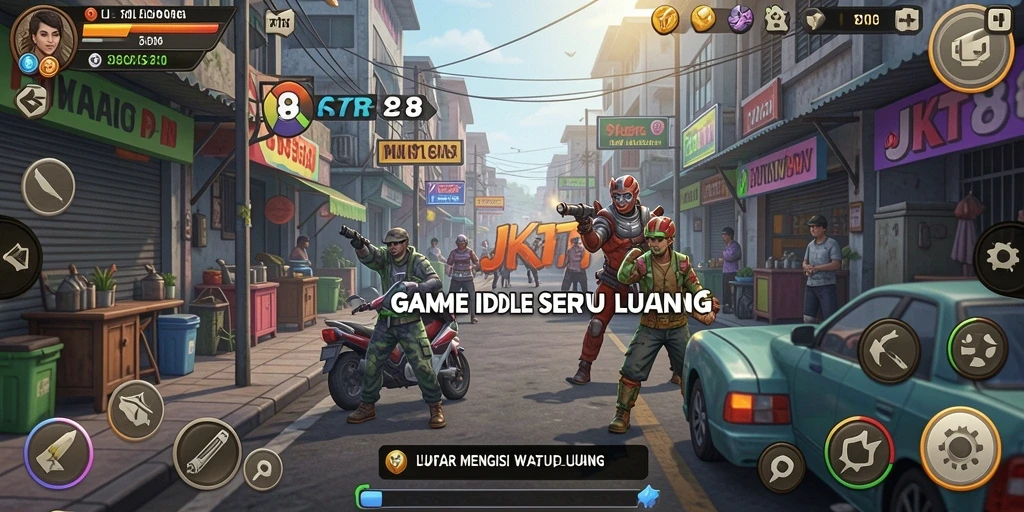 Gambaran gameplay JKT8 yang seru dan santai.
