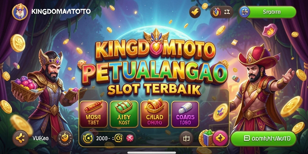 Tampilan menawan gameplay Slot KINGDOMTOTO yang seru.