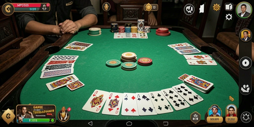 Tampilan gameplay Gaple yang menarik di MPO555.
