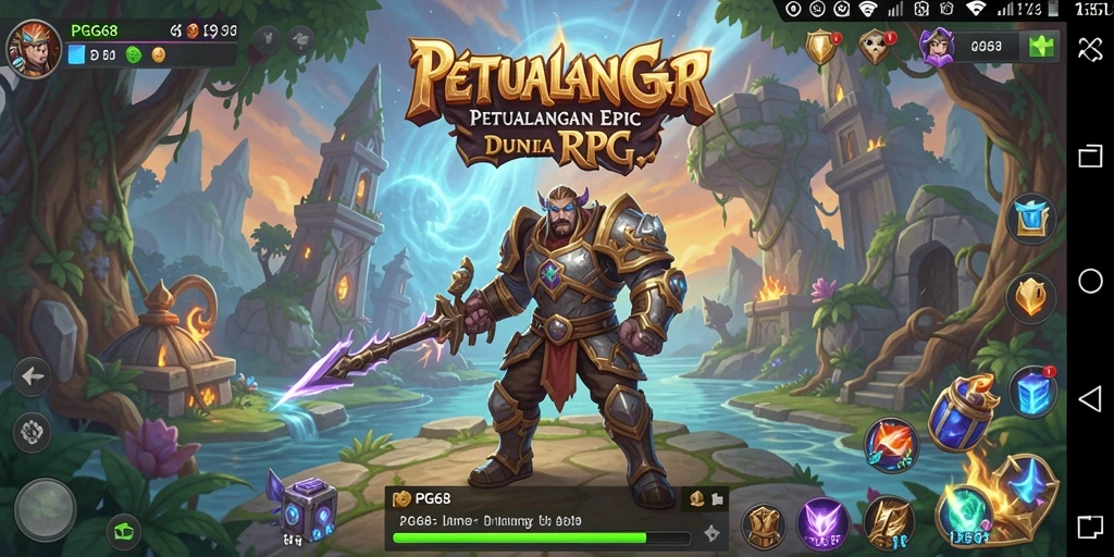 Tampilan gameplay RPG PGG68 yang mendebarkan dan menantang.