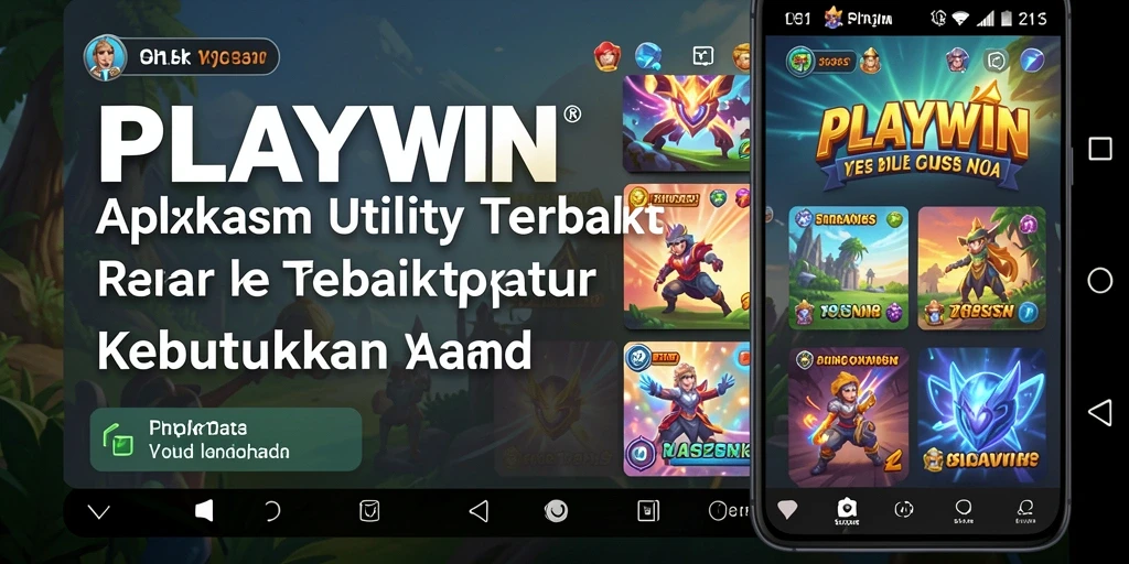 Tampilan antarmuka pengguna aplikasi PLAYWIN yang intuitif dan bermanfaat.