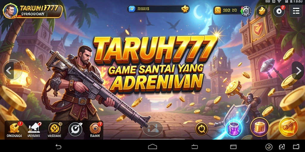 Tampilkan gameplay TARUH777 yang seru dan menggugah semangat.