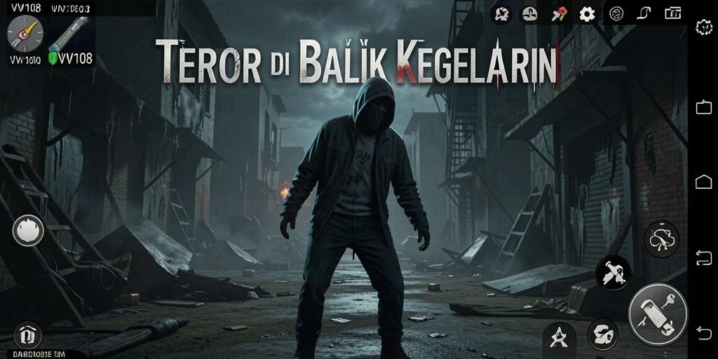 Tampilan gameplay VW108 dengan suasana Horror yang mencekam.